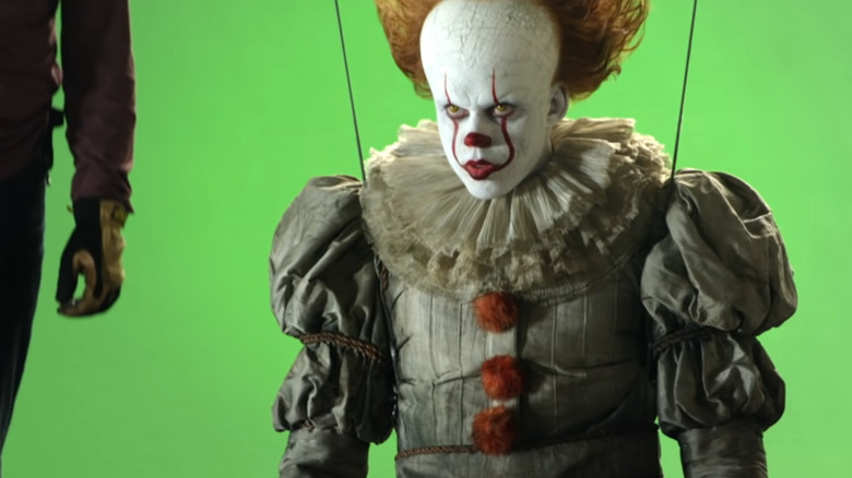 Pennywise on wires in It