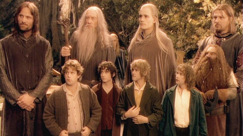 The fellowship of the ring in The Lord of the Rings: The Fellowship of the Rings