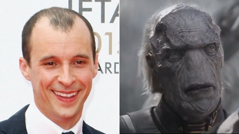 Tom Vaughan-Lawlor and Ebony Maw