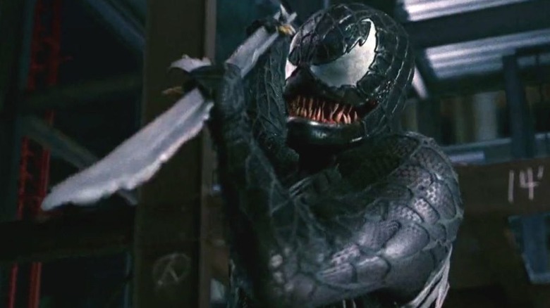 Venom in Spider-Man 3 smiles