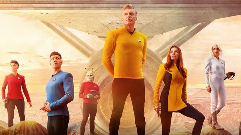 Strange New Worlds Main Characters poster