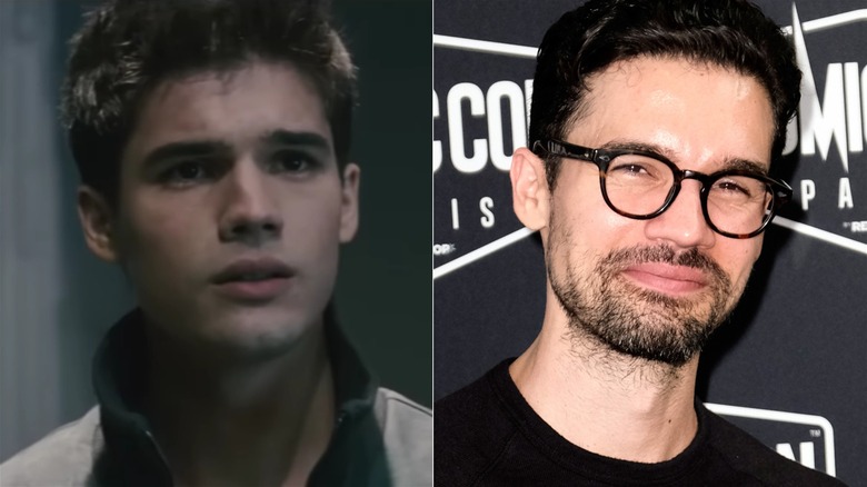 A split image of Steven Strait in The Covenant and recently