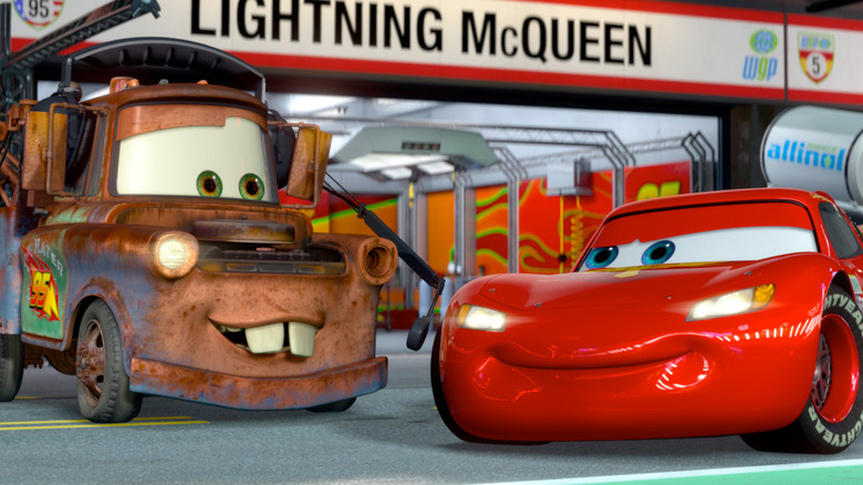 Mater and Lightning McQueen