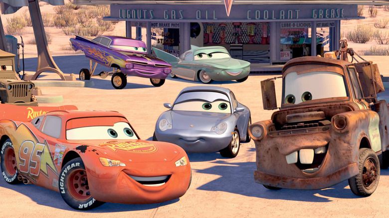 Lightning McQueen and Mater smiling