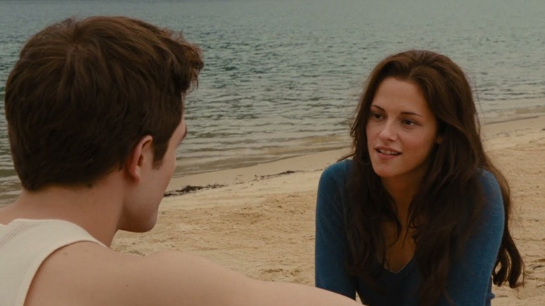 Bella and Edward on a beach in Brazil in Breaking Dawn - Part 1