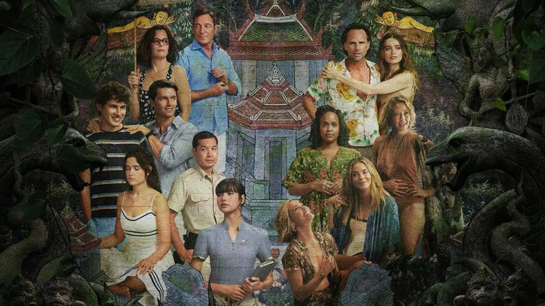 The cast of The White Lotus season 3 on the poster