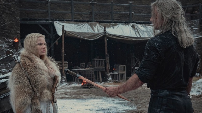 Geralt and Ciri in The Witcher