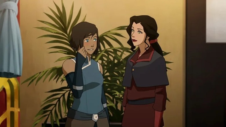 Legend of Korra Korra blushing and Asami