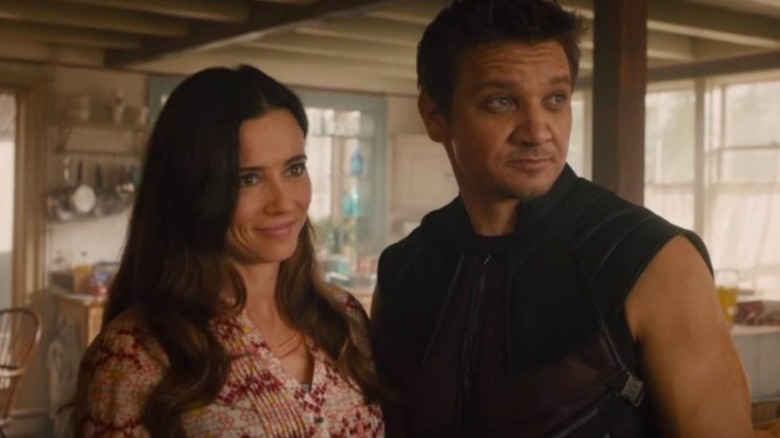 Laura and Clint Barton at home