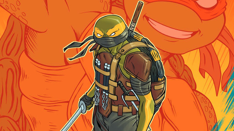 Michelangelo on the cover for The Last Ronin II: Re-Volution #2