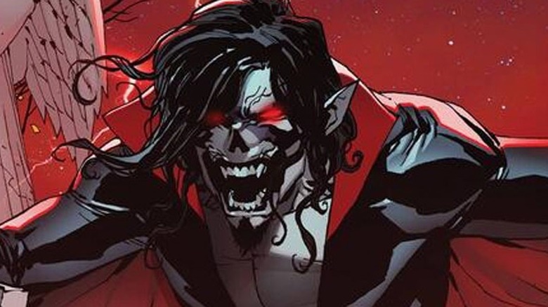 Morbius sneers in Marvel Comics