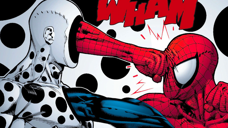 Spider-Man and The Spot face off in Amazing Spider-Man #589