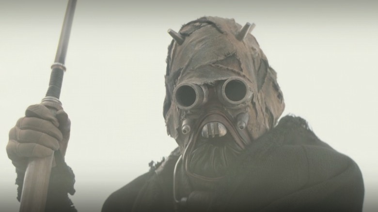 Tusken with mask and staff