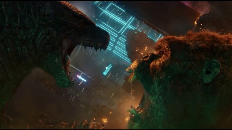 Godzilla vs Kong face off