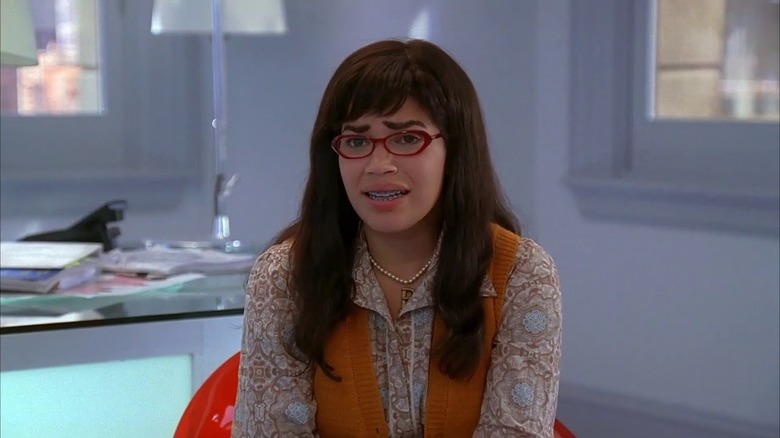 Betty looking concerned braces Ugly Betty