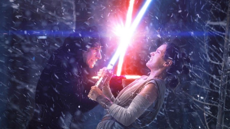 Kylo Ren and Rey Skywalker