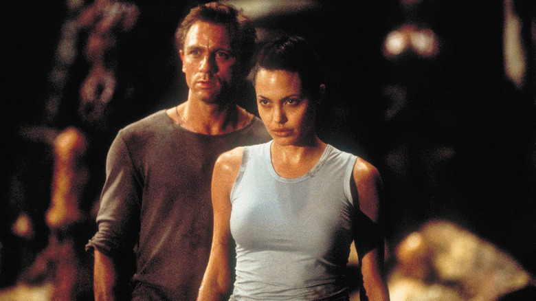 Daniel Craig and Angelina Jolie in Tomb Raider