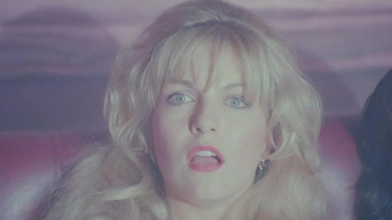 Laura Palmer looking shocked in Twin Peaks: Fire Walk With Me