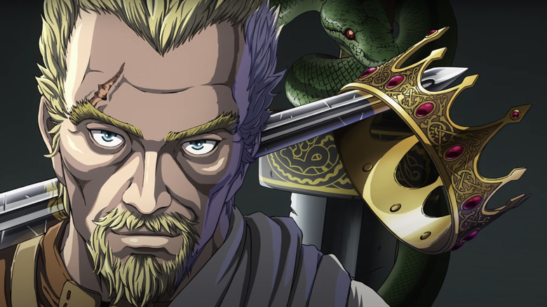 Vinland Saga Askeladd sword crown and snake