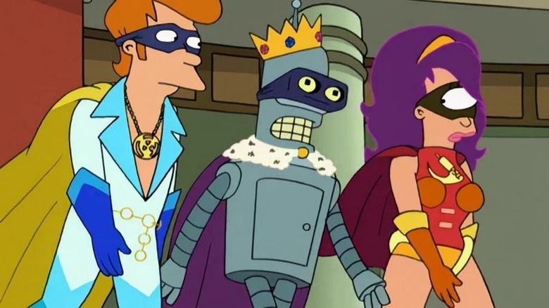 Futurama, Fry, Bender, Leela