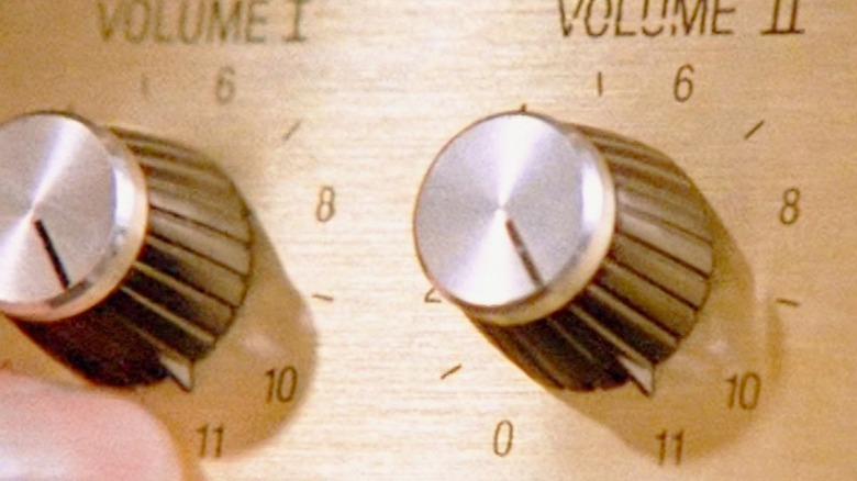 Volume knobs that go up to 11 from This is Spinal Tap