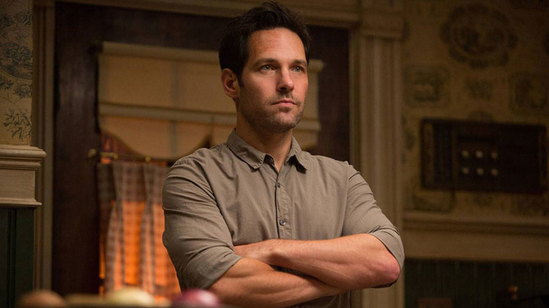 Paul Rudd is an arms-crossed force of nature as Scott Lang in Ant-Man