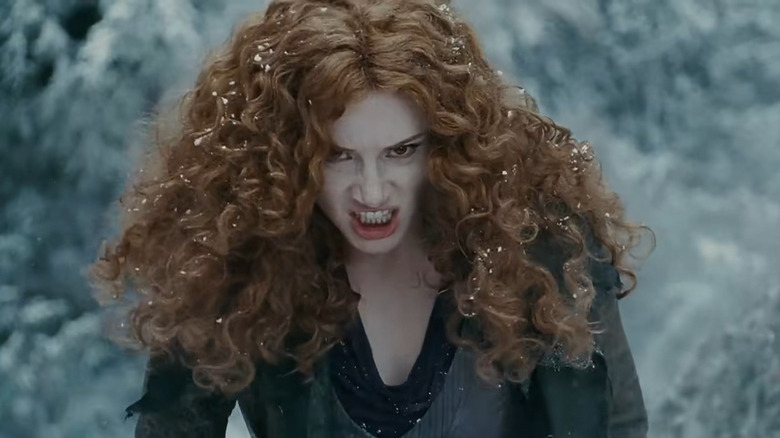 Bryce Dallas Howard as Victoria in Twilight: Eclipse in a terrible red wig while in the snow