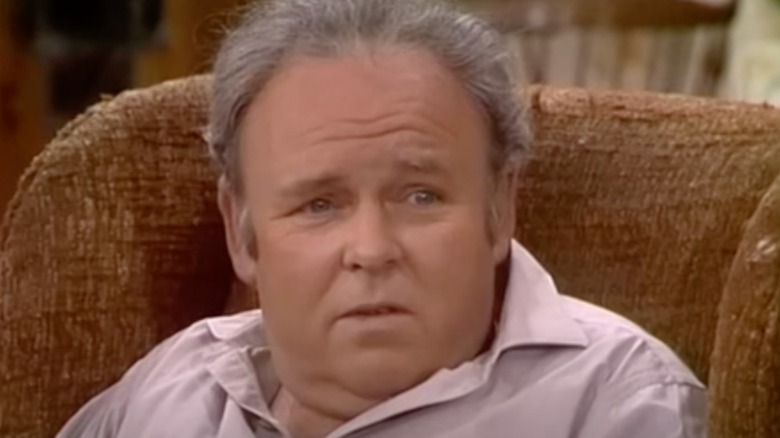 Archie Bunker in his chair on All in the Family.