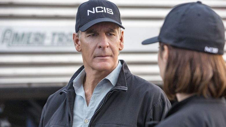 Scott Bakula as Dwayne in his NCIS hat with a stern look on his face in the NCIS: New Orleans episode No Man's Land