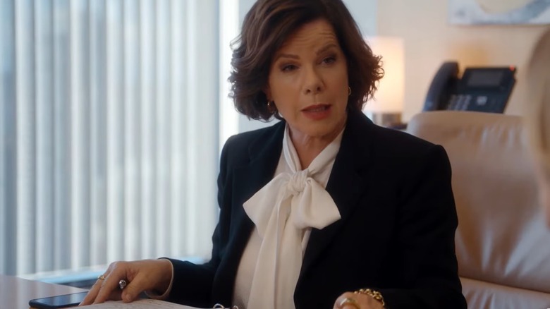 Marcia Gay Harden's Margaret holds a meeting in So Help Me Todd