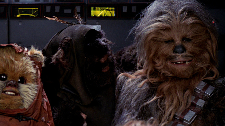 Peter Mayhew under all that hair