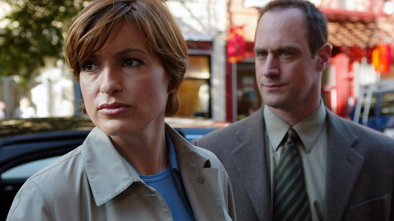 Detectives Benson and Stabler, on the streets of New York in Law & Order: Special Victims Unit