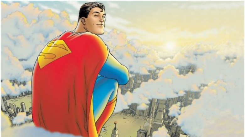 All-Star Superman Cover Smiling At Sunrise