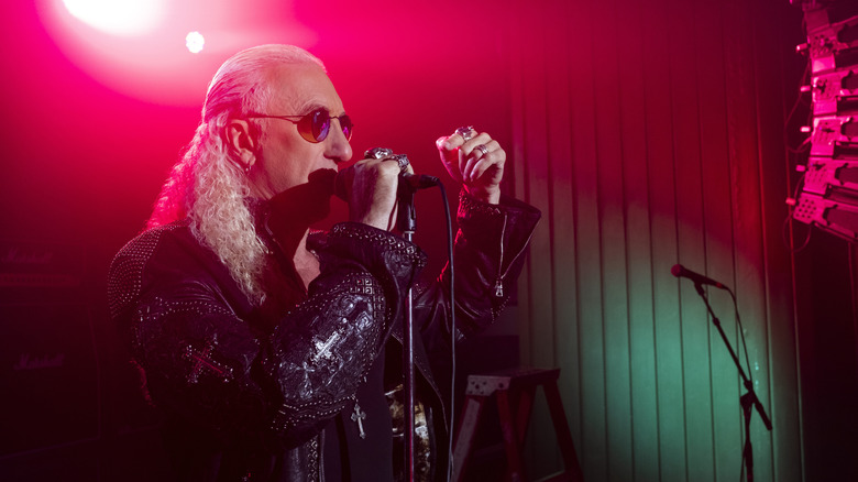 Dee Snider performing onstage in Cobra Kai