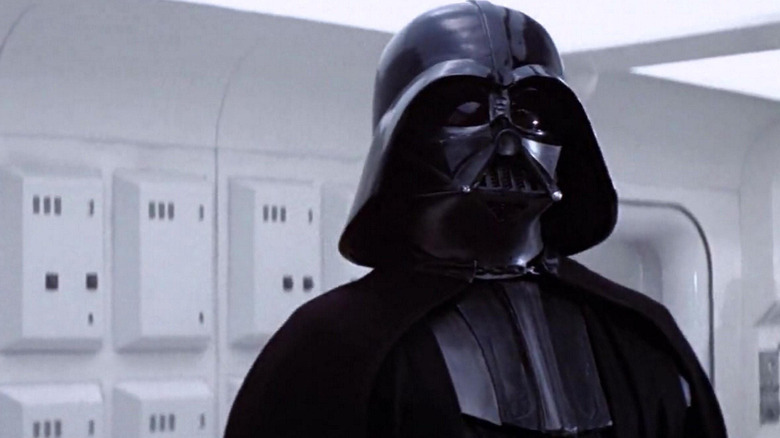 Darth Vader looking wistfully at the distance in Star Wars: A New Hope