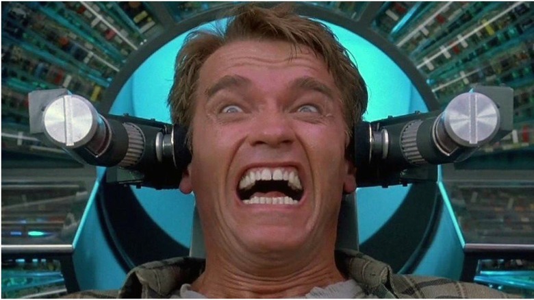 Arnold Schwarzenegger screaming total recall