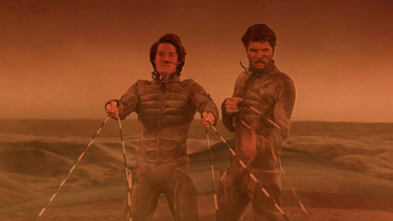 Dune: Kyle MacLachlan as Paul Atreides and Everett McGill as Stilgar