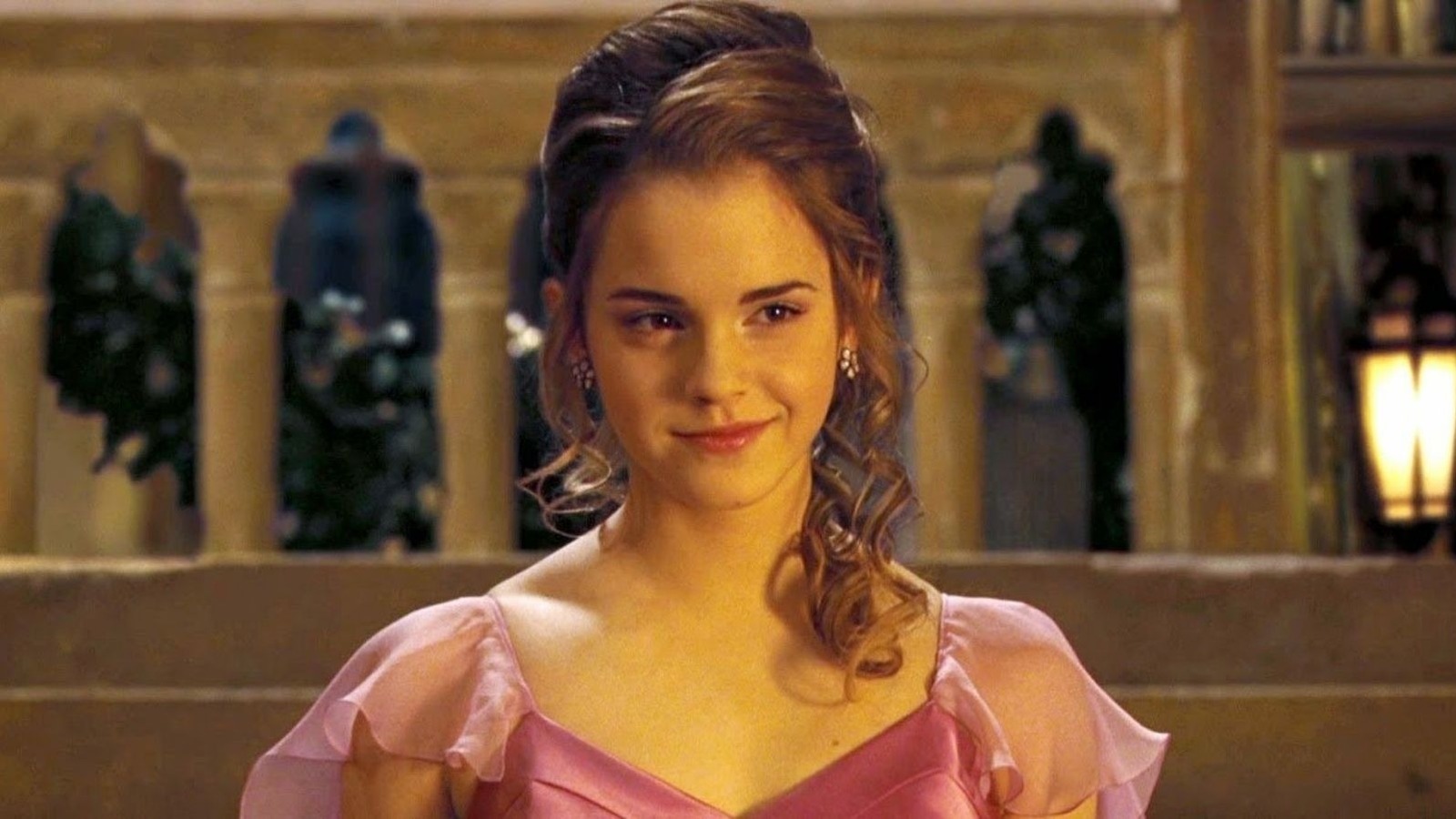 Emma watson harry potter pink dress