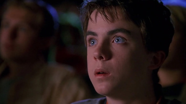 Frankie Muniz's Jason sits in a theater in awe in Big Fat Liar