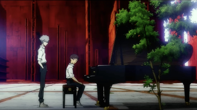 Evangelion 3.0 Shinji and Kaworu piano