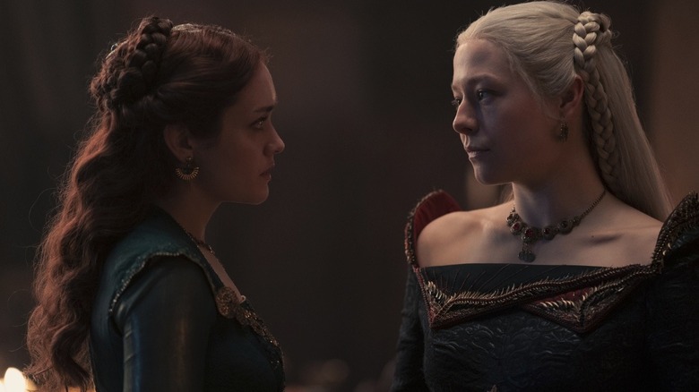 Olivia Cooke and Emma D'Arcy in House of the Dragon