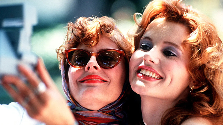 Geena Davis and Susan Sarandon in Thelma and Louise