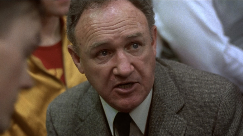 Norman Dale coaches his boys in Hoosiers