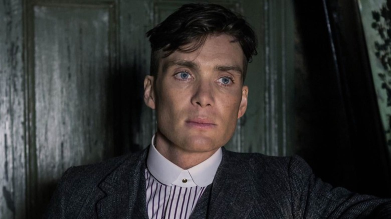 Seleian Murphy in the role of Tommy Shelby at the height of mystery without his hat