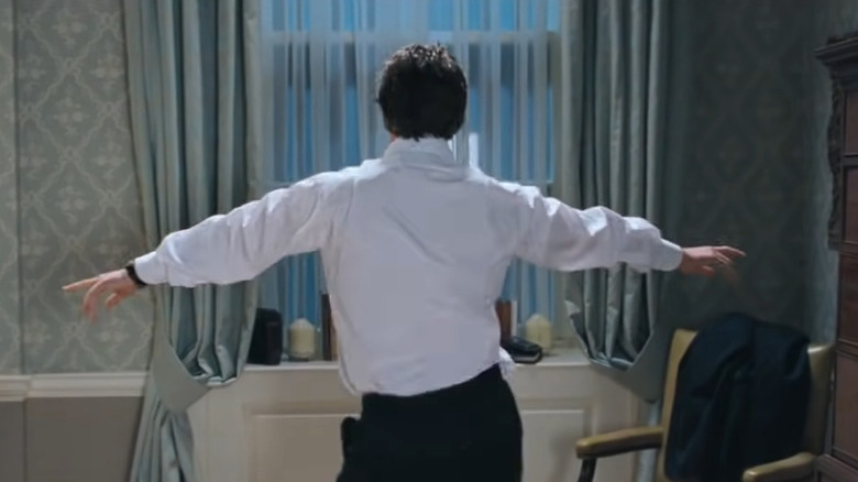 Hugh Grant dancing in Love Actually