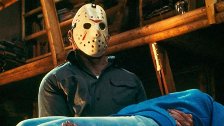 ASONESON wears a carcass through the barn on Friday the 13th part 3 3-D