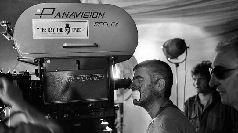 Jerry Lewis on set The Day the Clown Cried