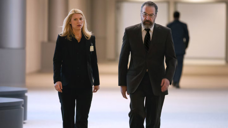 Carrie and Saul walking together in Homeland