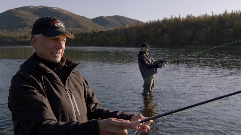 Leroy Jethro Gibbs fishing on NCIS