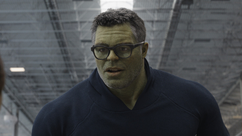 Professor Hulk in the Avengers Compound in Avengers: Endgame